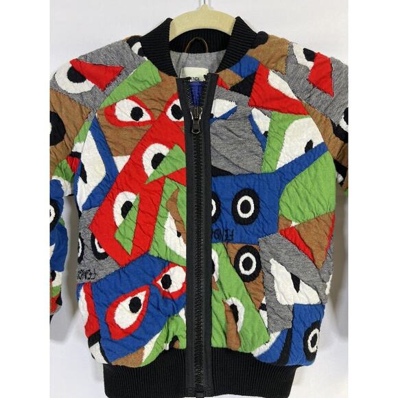 Authentic Fendi Bomber Jacket Girls Size 6 - Picture 3 of 16